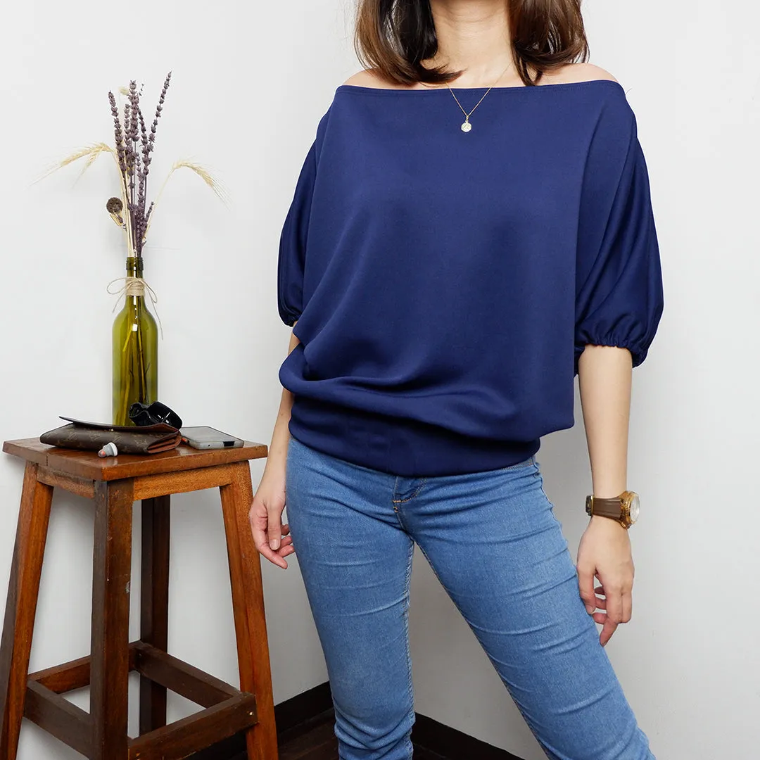 Off Shoulder Bubble Sleeves