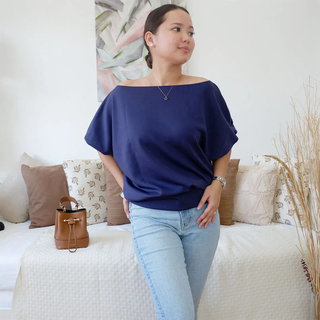 Off Shoulder Bubble Sleeves