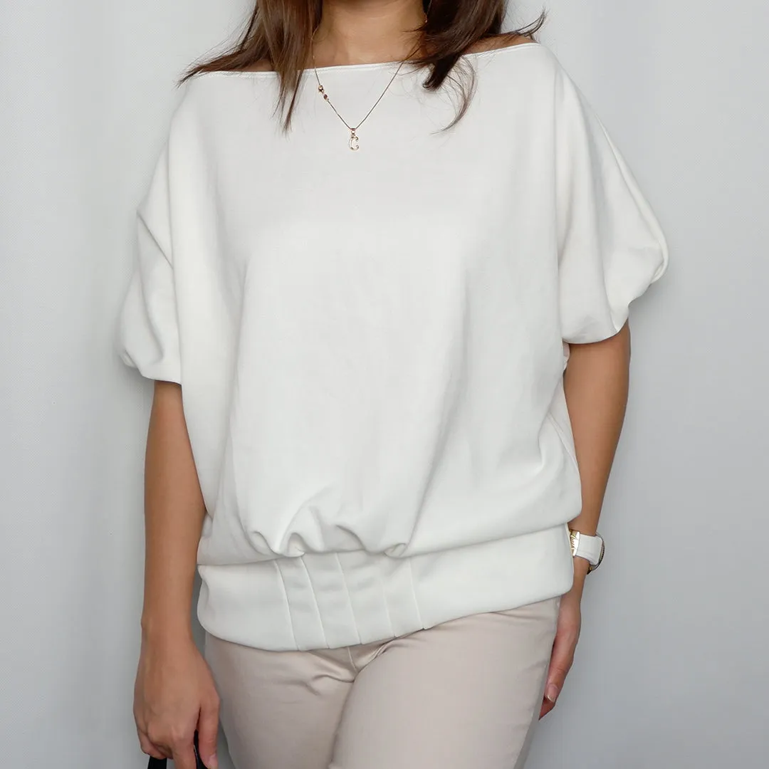 Off Shoulder Bubble Sleeves