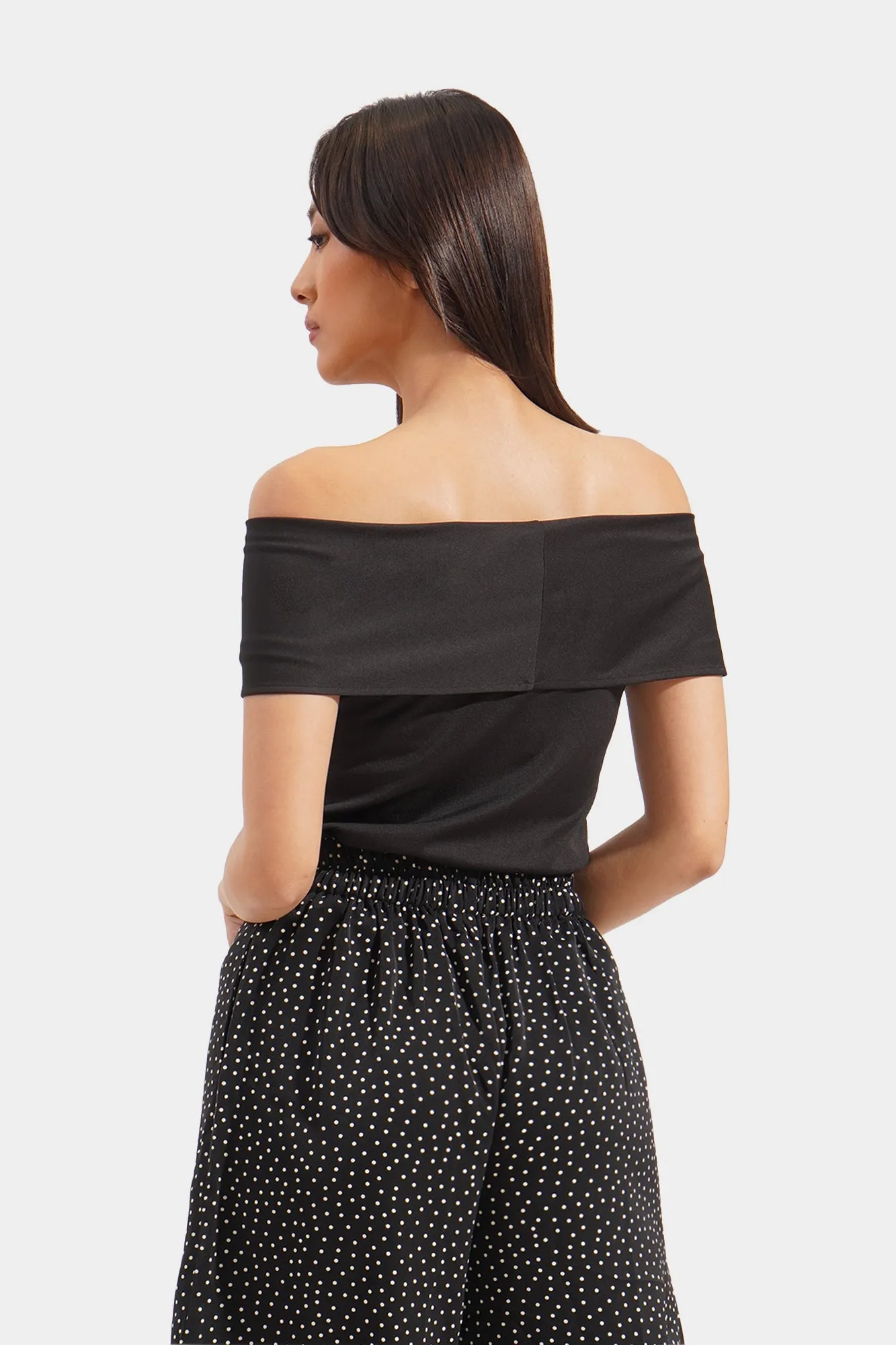 Off Shoulder Knit Top