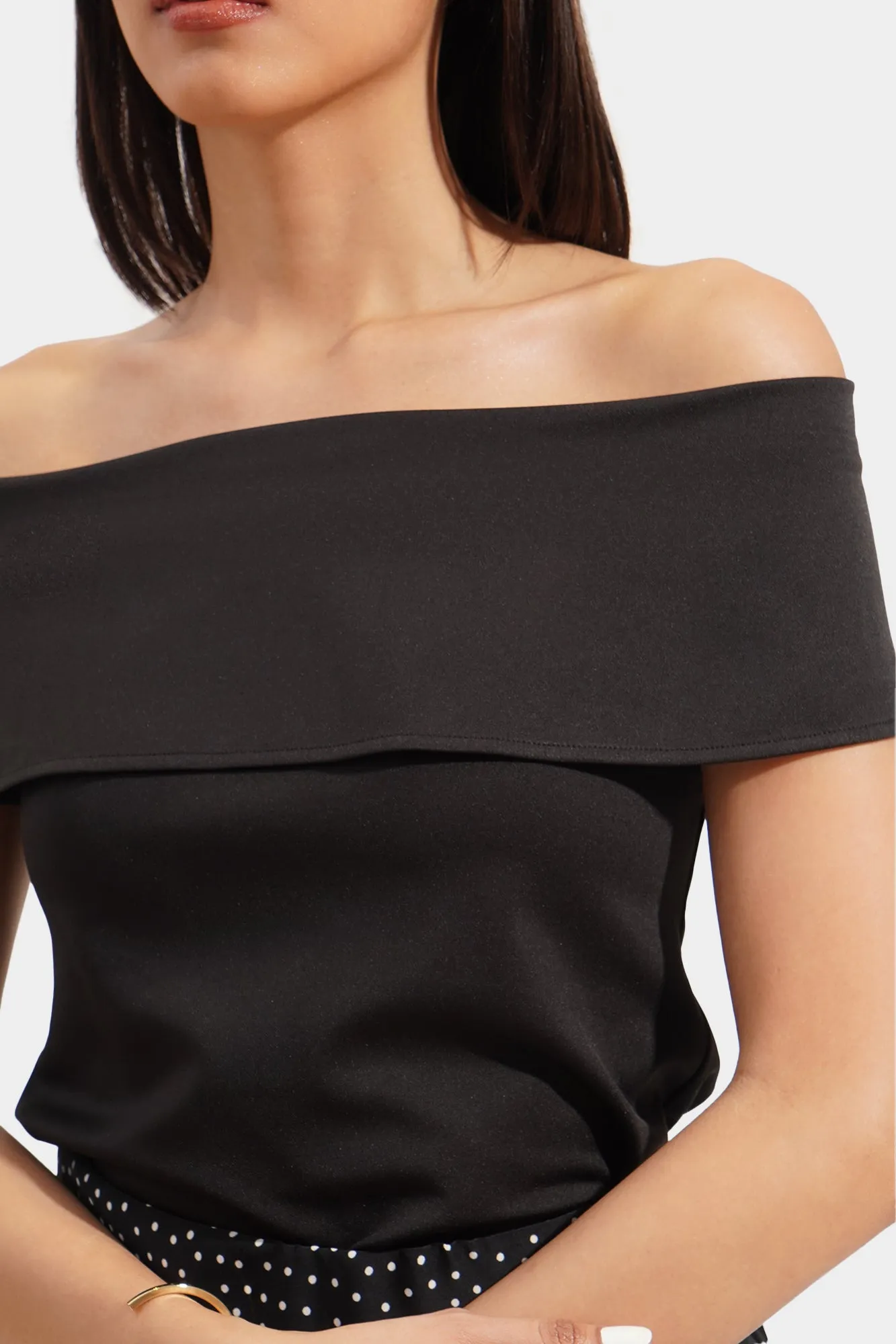 Off Shoulder Knit Top