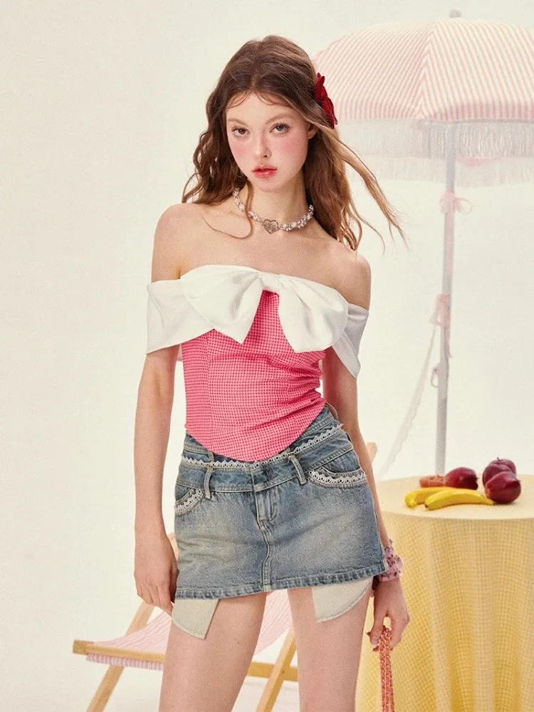 Off shoulder top【s0000008966】