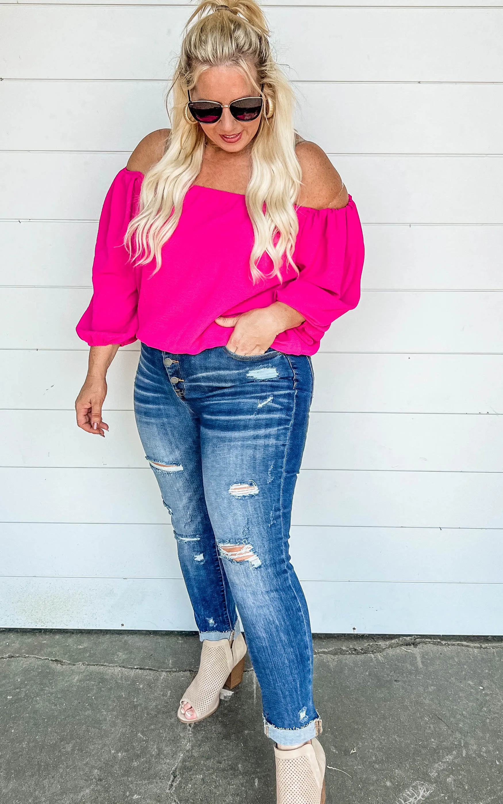 Off the Shoulder Blouse - Final Sale