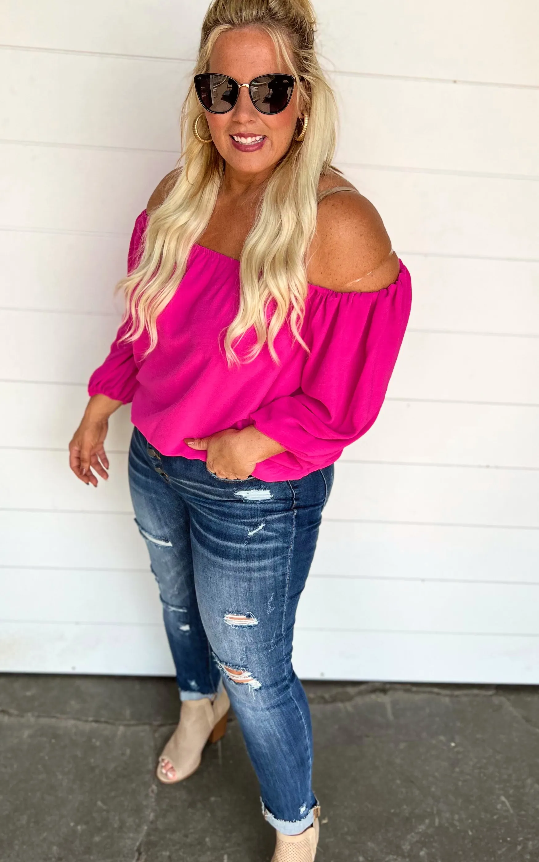 Off the Shoulder Blouse - Final Sale