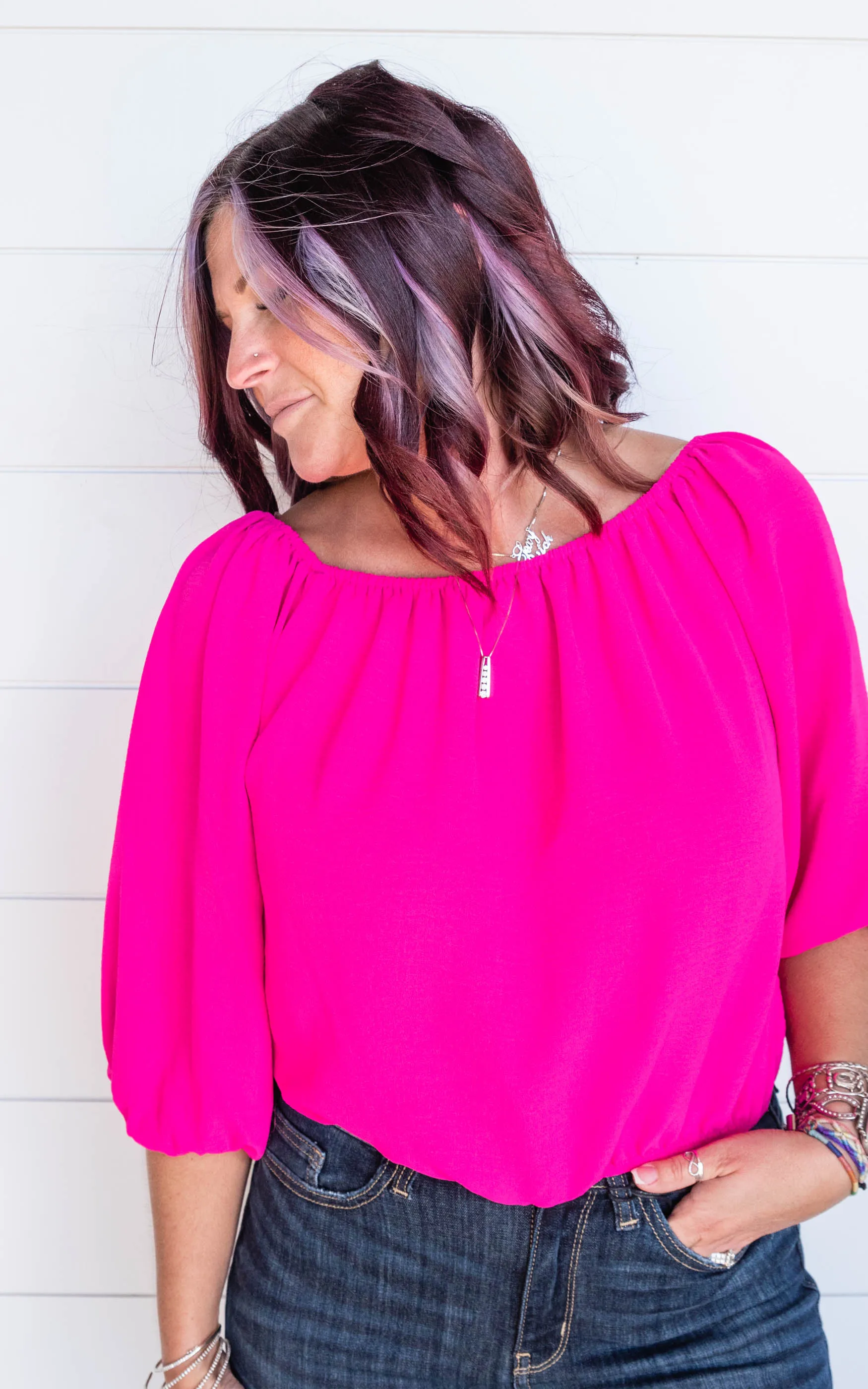 Off the Shoulder Blouse - Final Sale