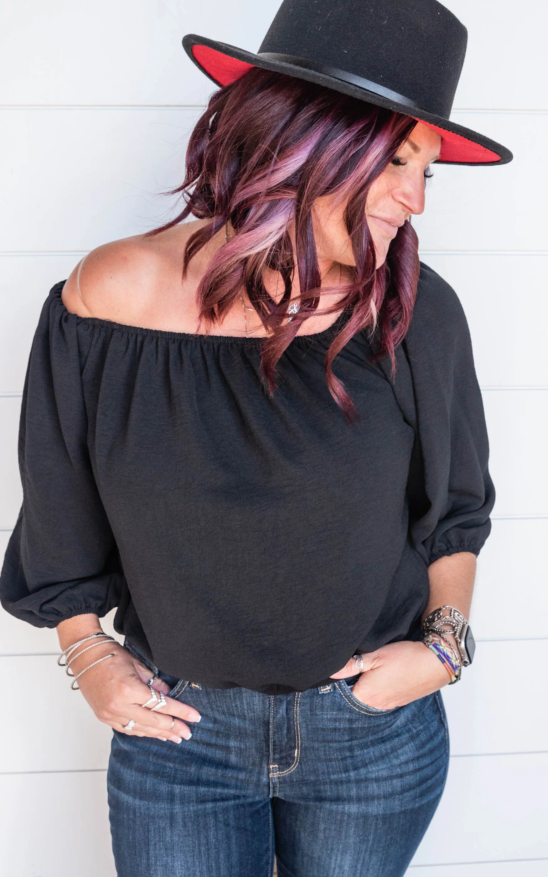 Off the Shoulder Blouse - Final Sale