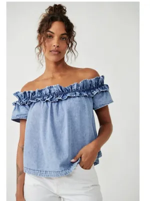 Off The Shoulder Jean Top