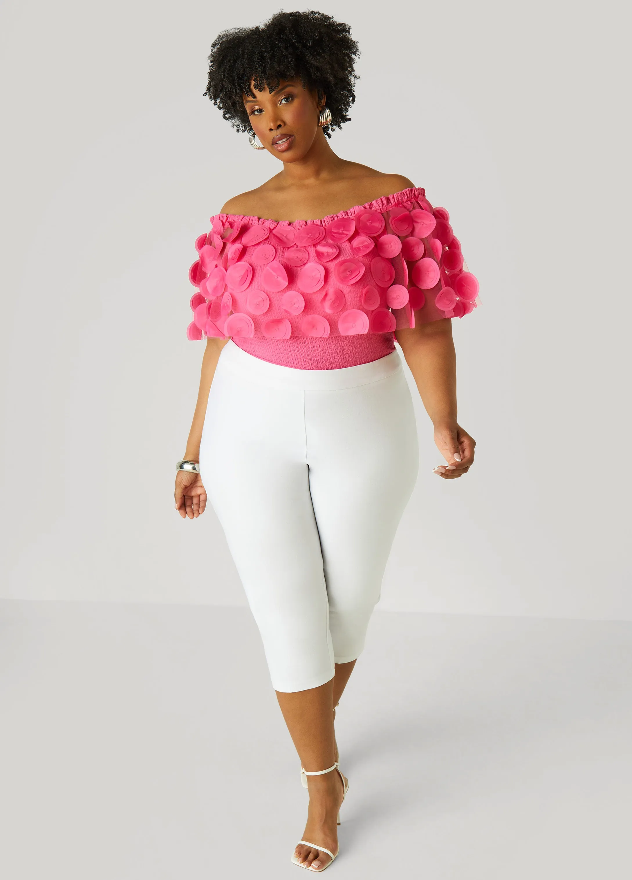 Off The Shoulder Layered Knit Top