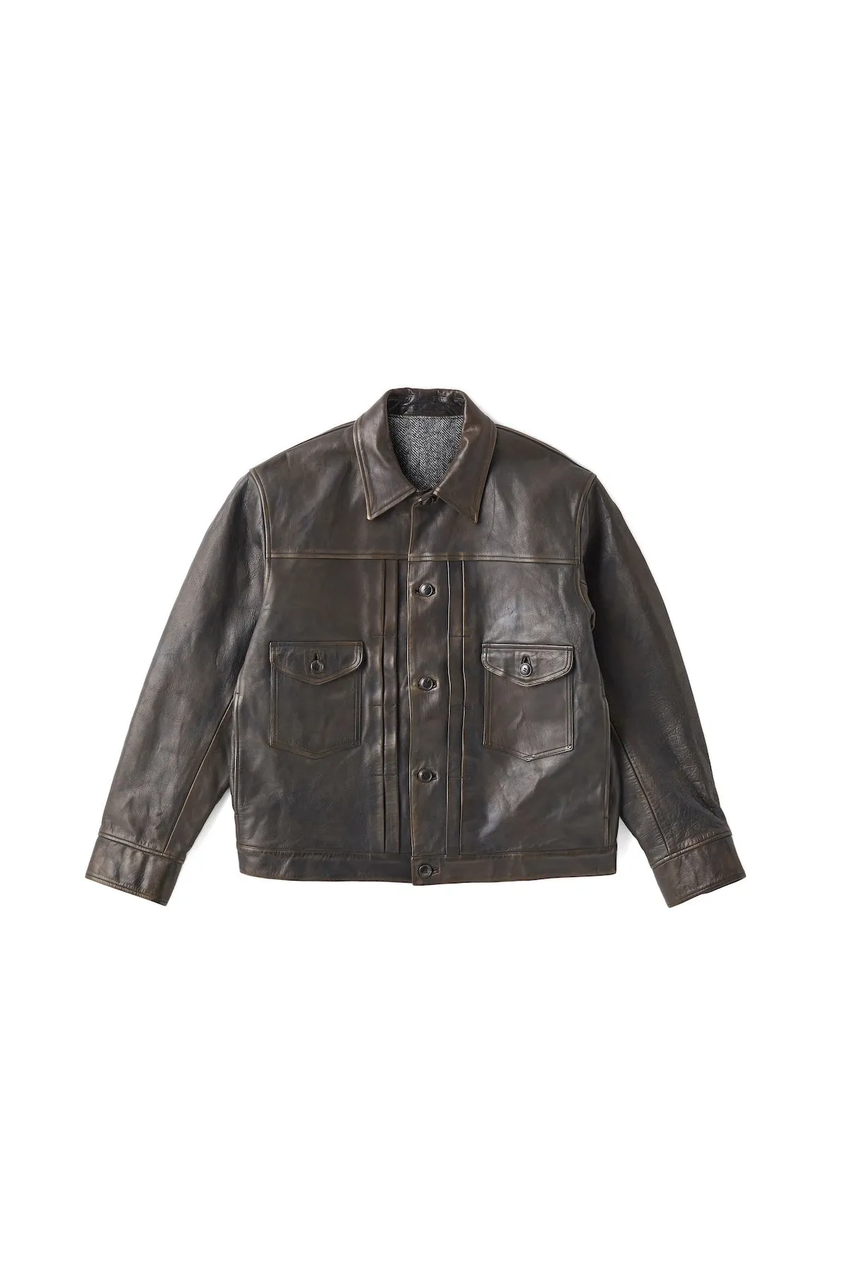 Old Joe PATINA HORSE-HIDE JEAN JACKET (PATINA BROWN)