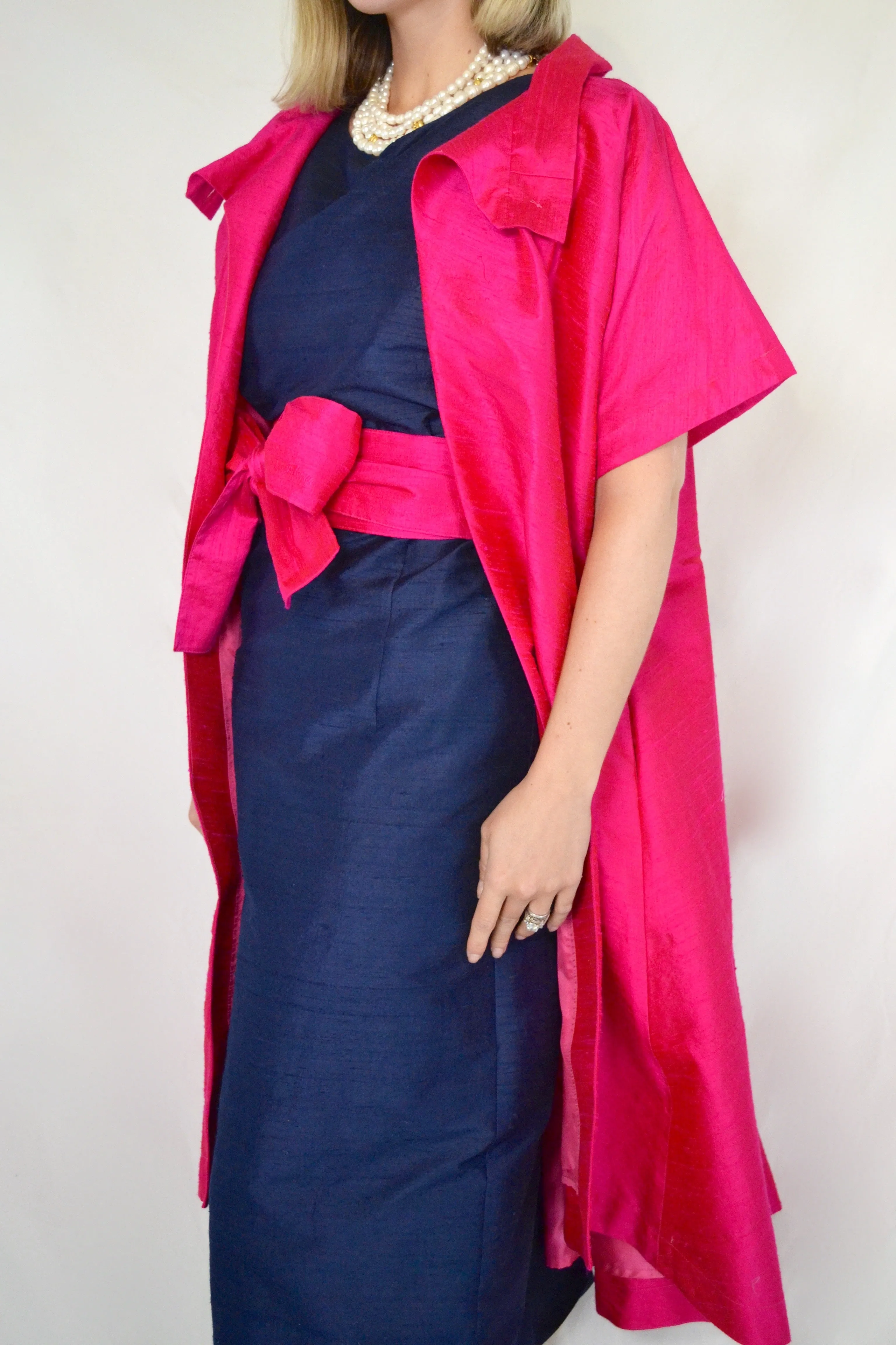Opera Cloak in Silk Dupioni- 7 Colors