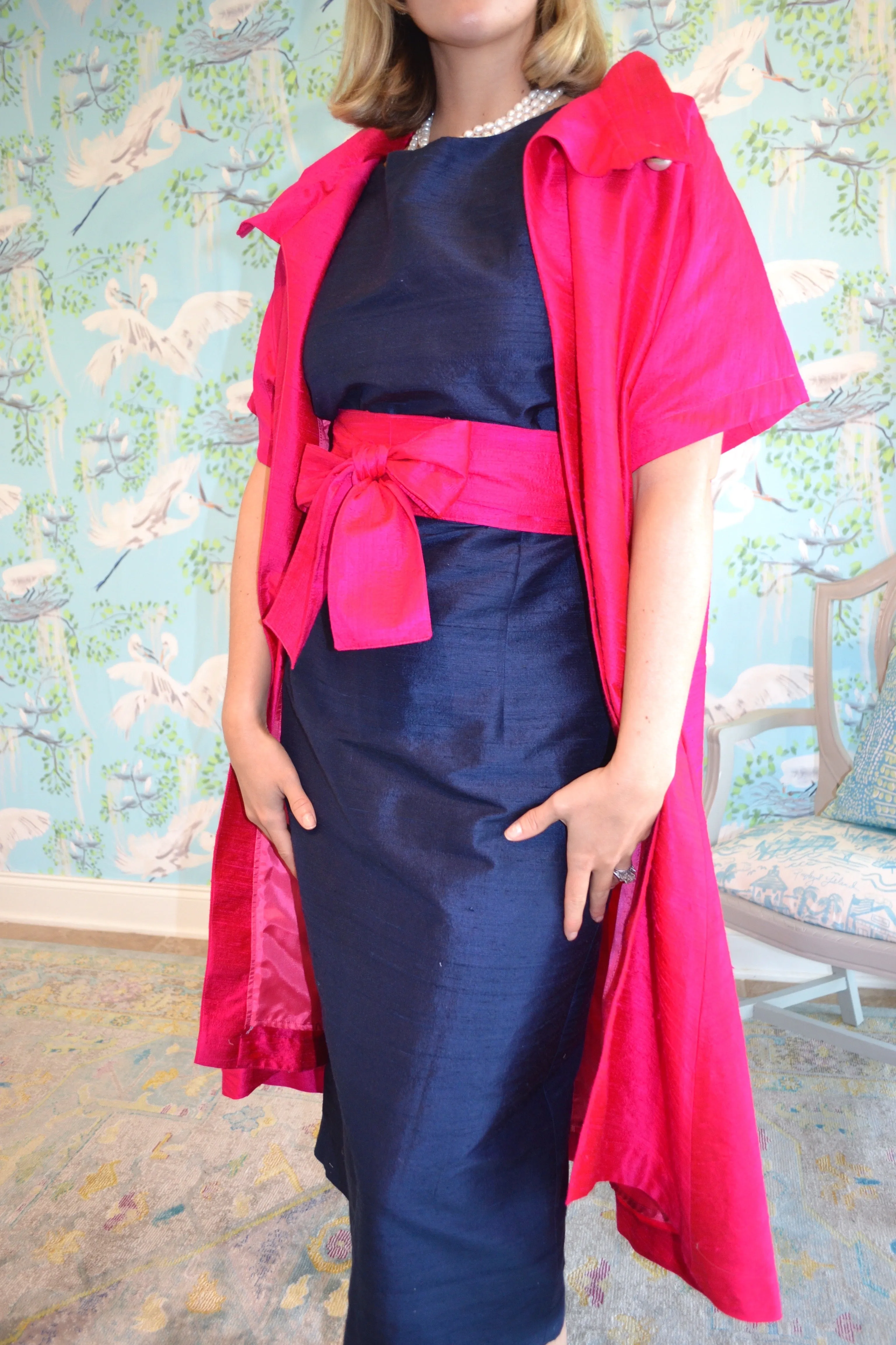 Opera Cloak in Silk Dupioni- 7 Colors
