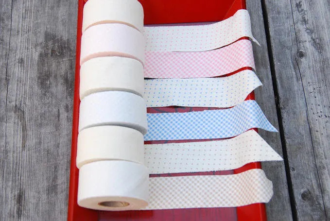 Organic Cotton Jersey Knit Bias Tape in 6 Colors 3.8 cm Wide (1.5 inch) /38754