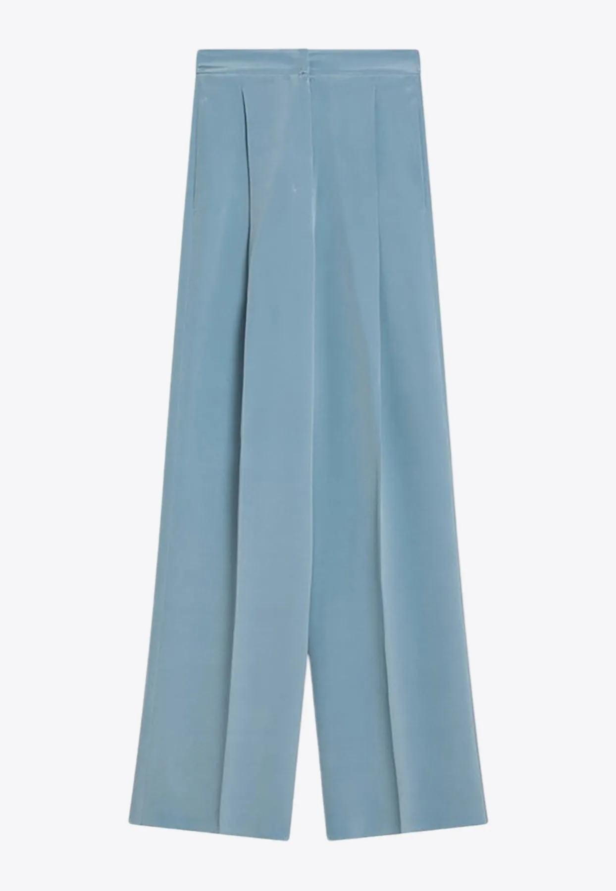 Origano Wide-Leg Silk Tailored Pants
