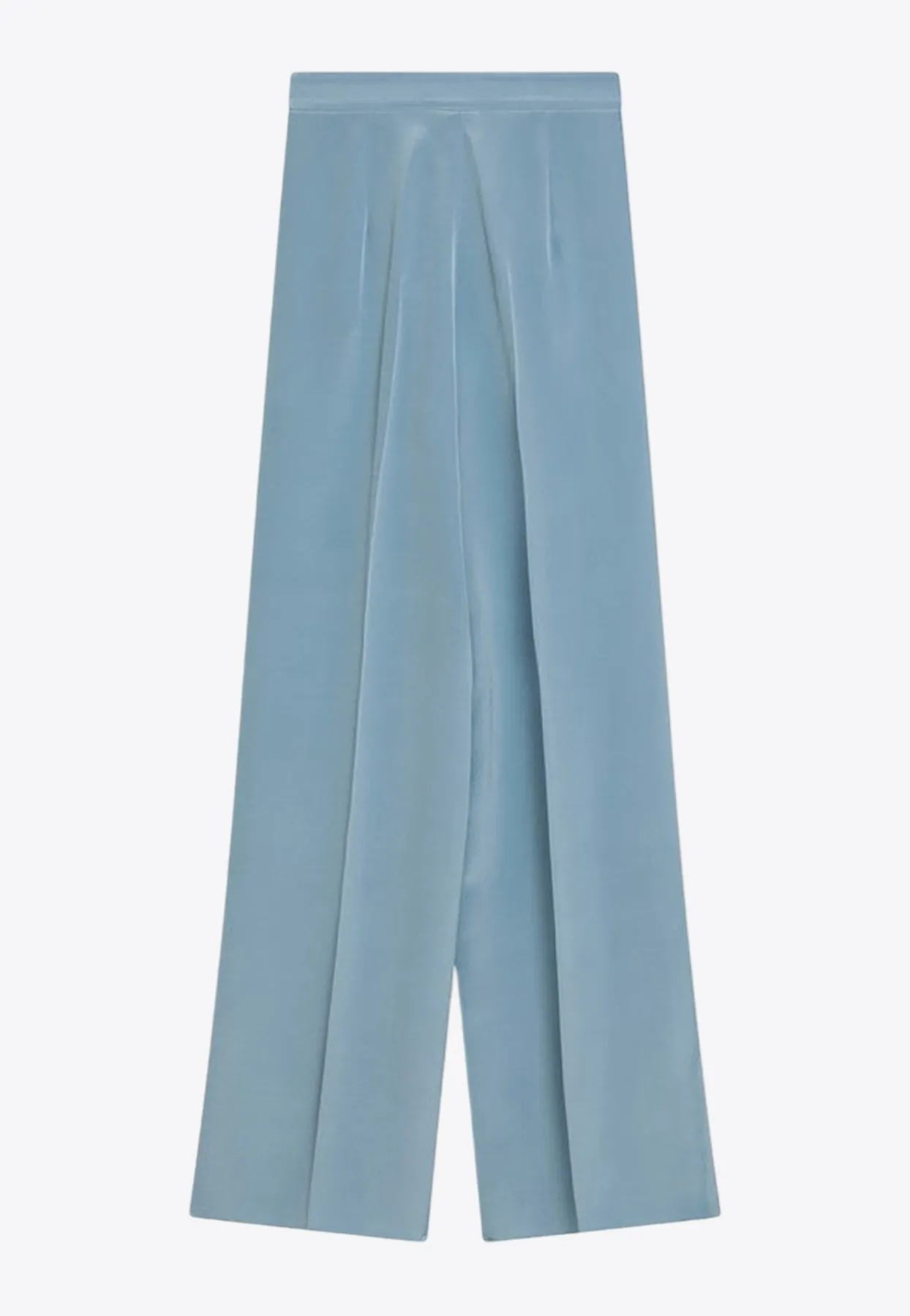 Origano Wide-Leg Silk Tailored Pants