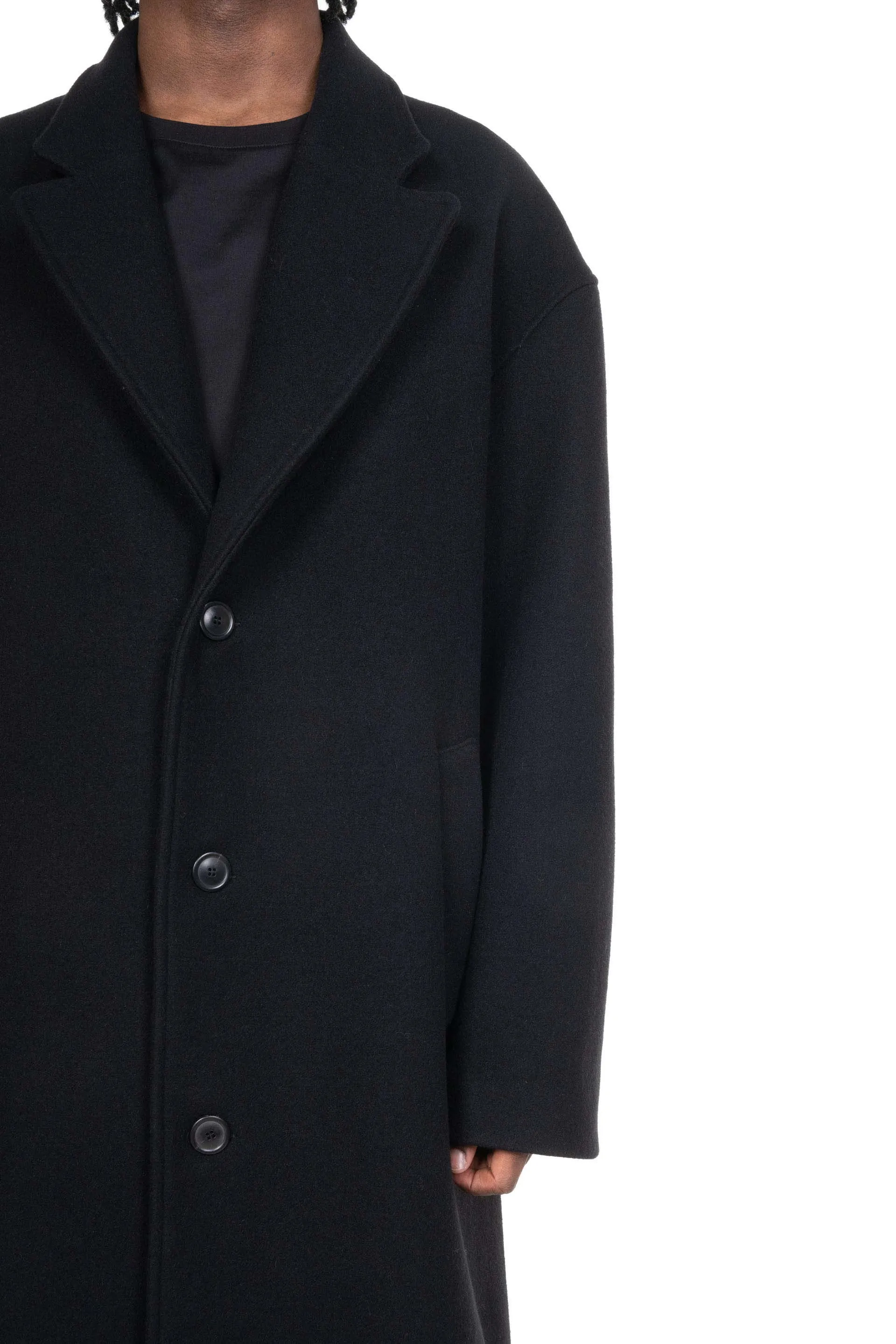 Overcoat Wool Cashmere Black