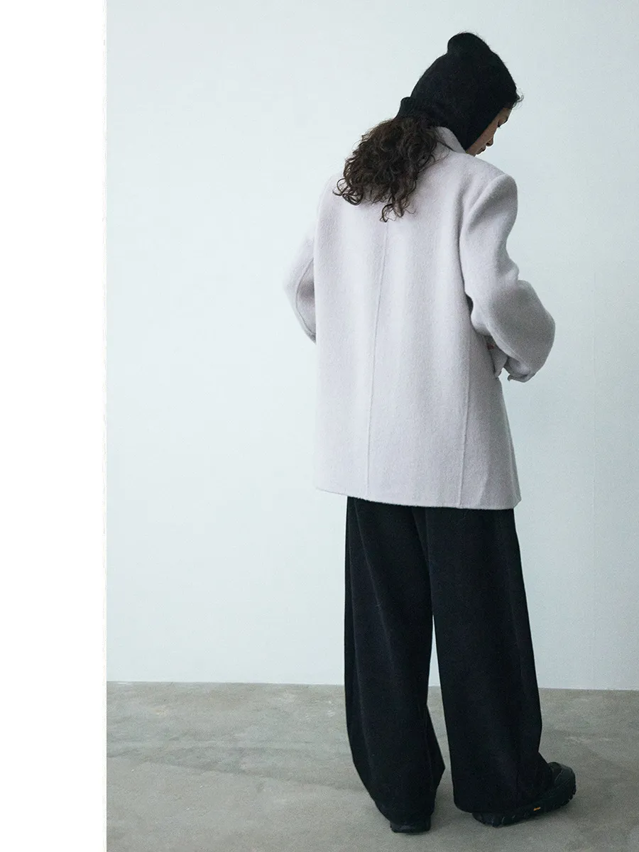 Oversized Wool Blend Coat