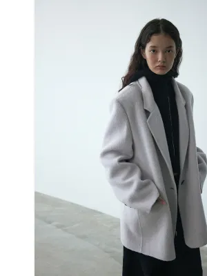 Oversized Wool Blend Coat