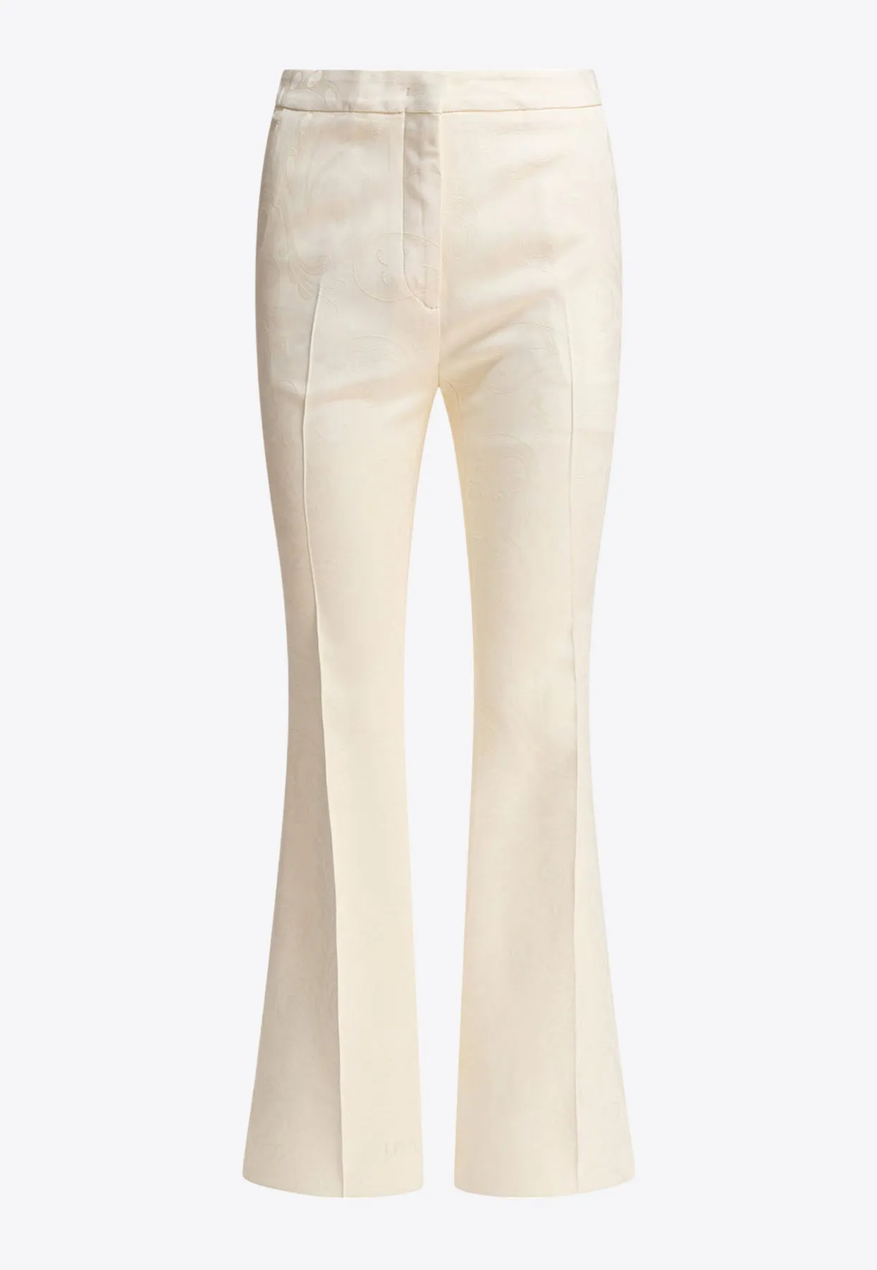 Paisley-Jacquard Tailored Pants