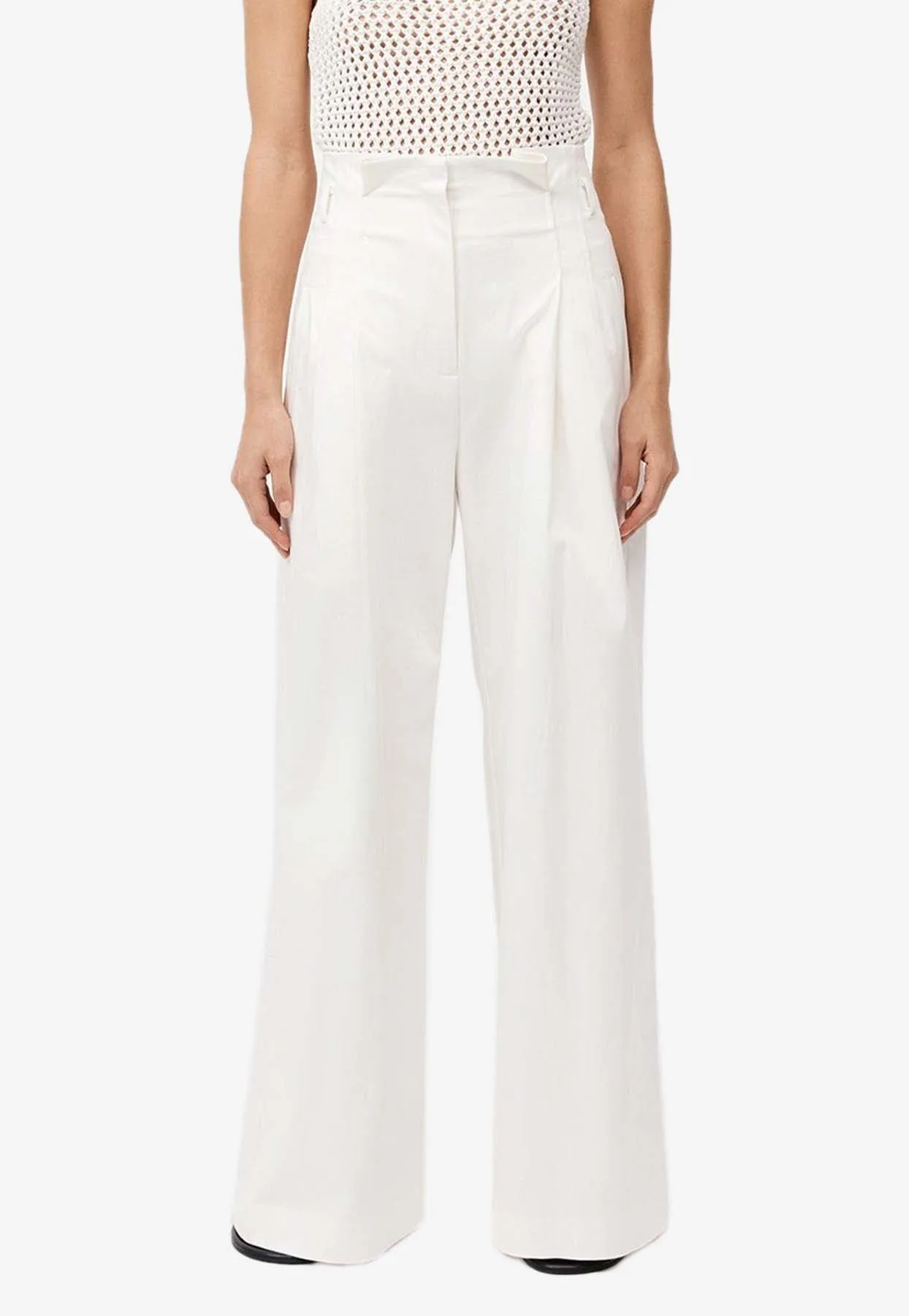 Paperbag Waist Wide-Leg Pants