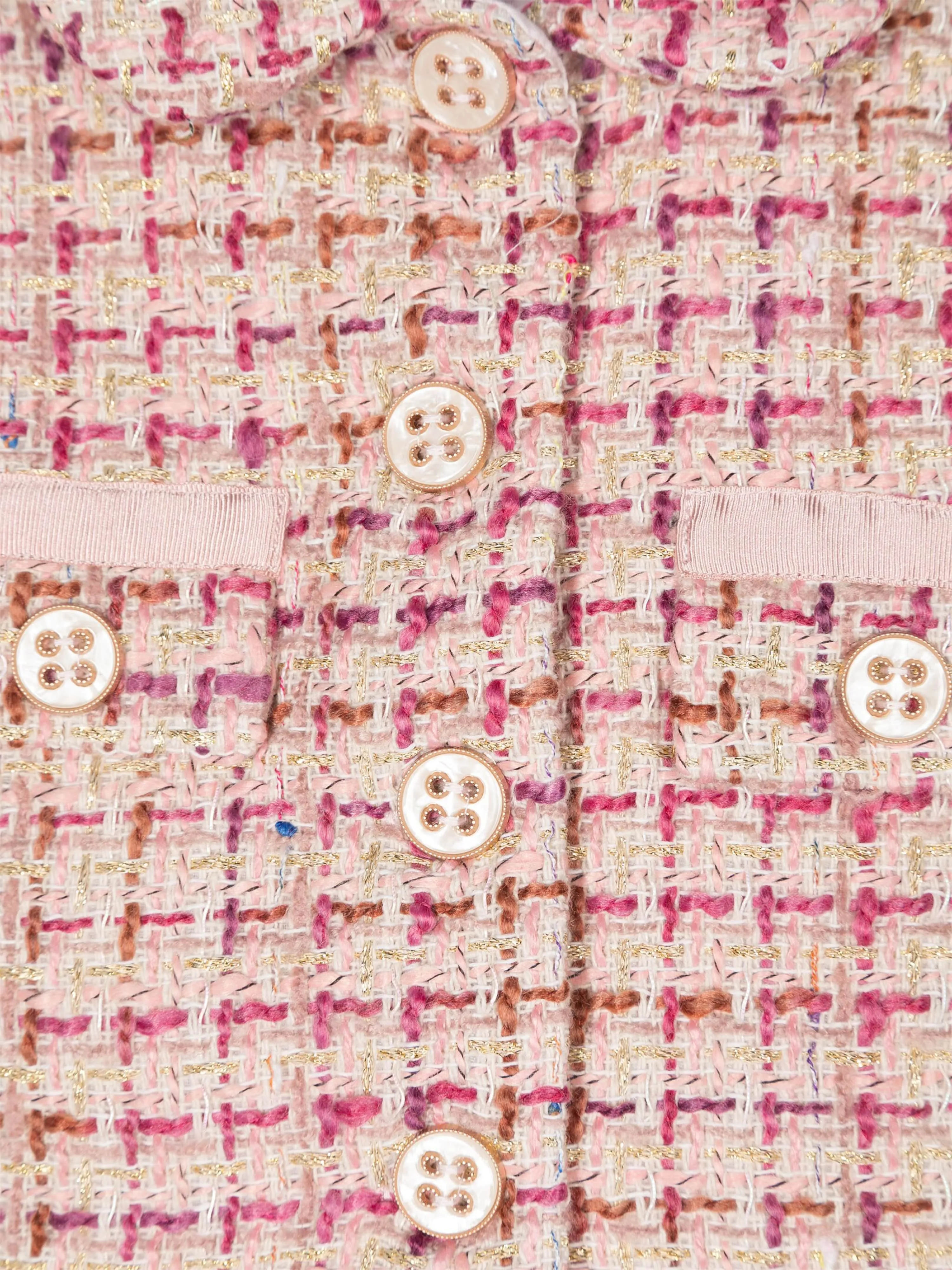 Patachou Girls Tweed Jacket in Pink