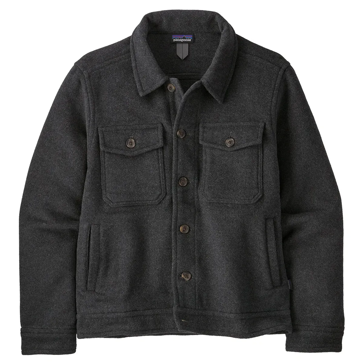 Patagonia Men's Melton Wool Trucker Jacket - Ink Black