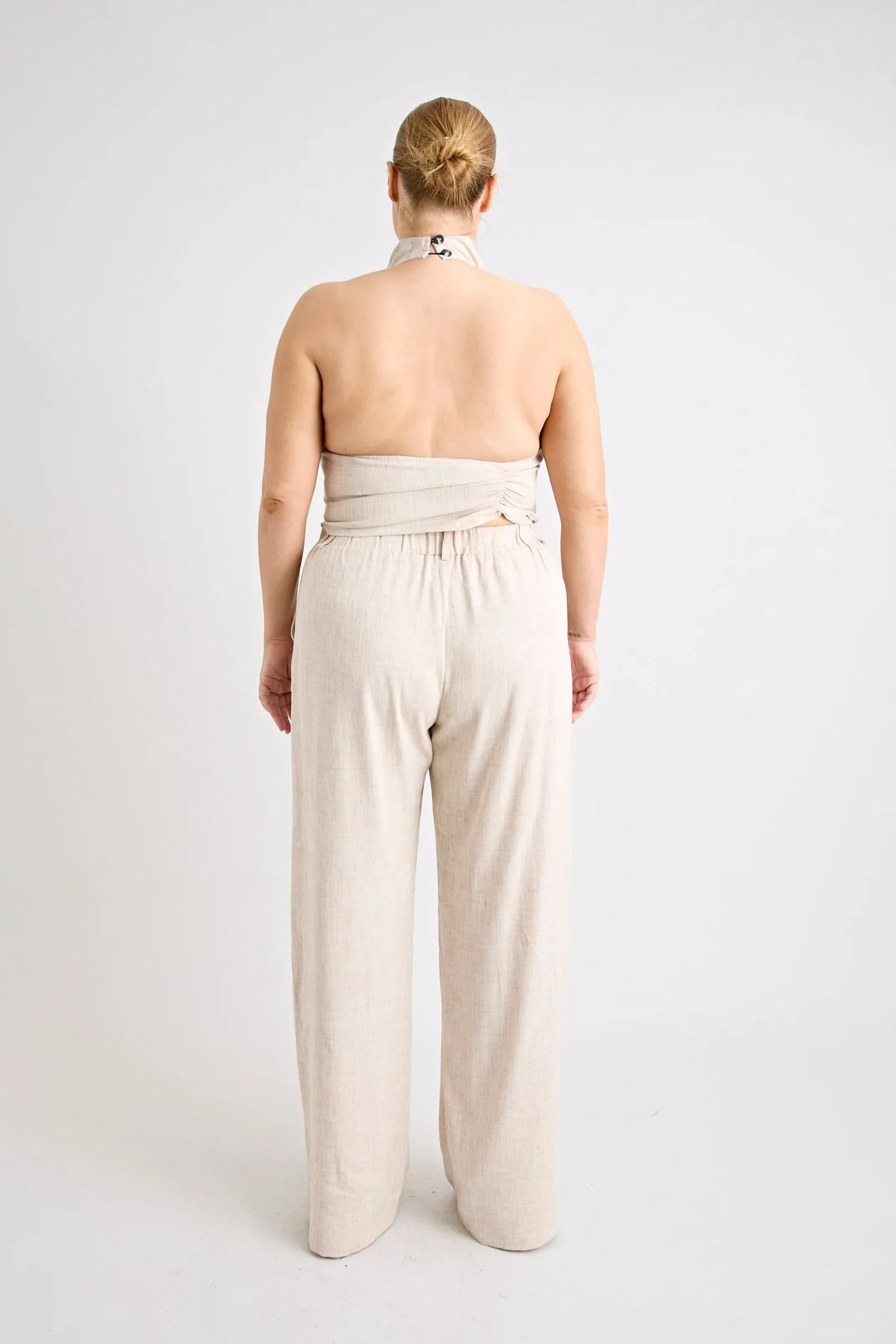 PINO WIDE LEG PANT | NATURAL