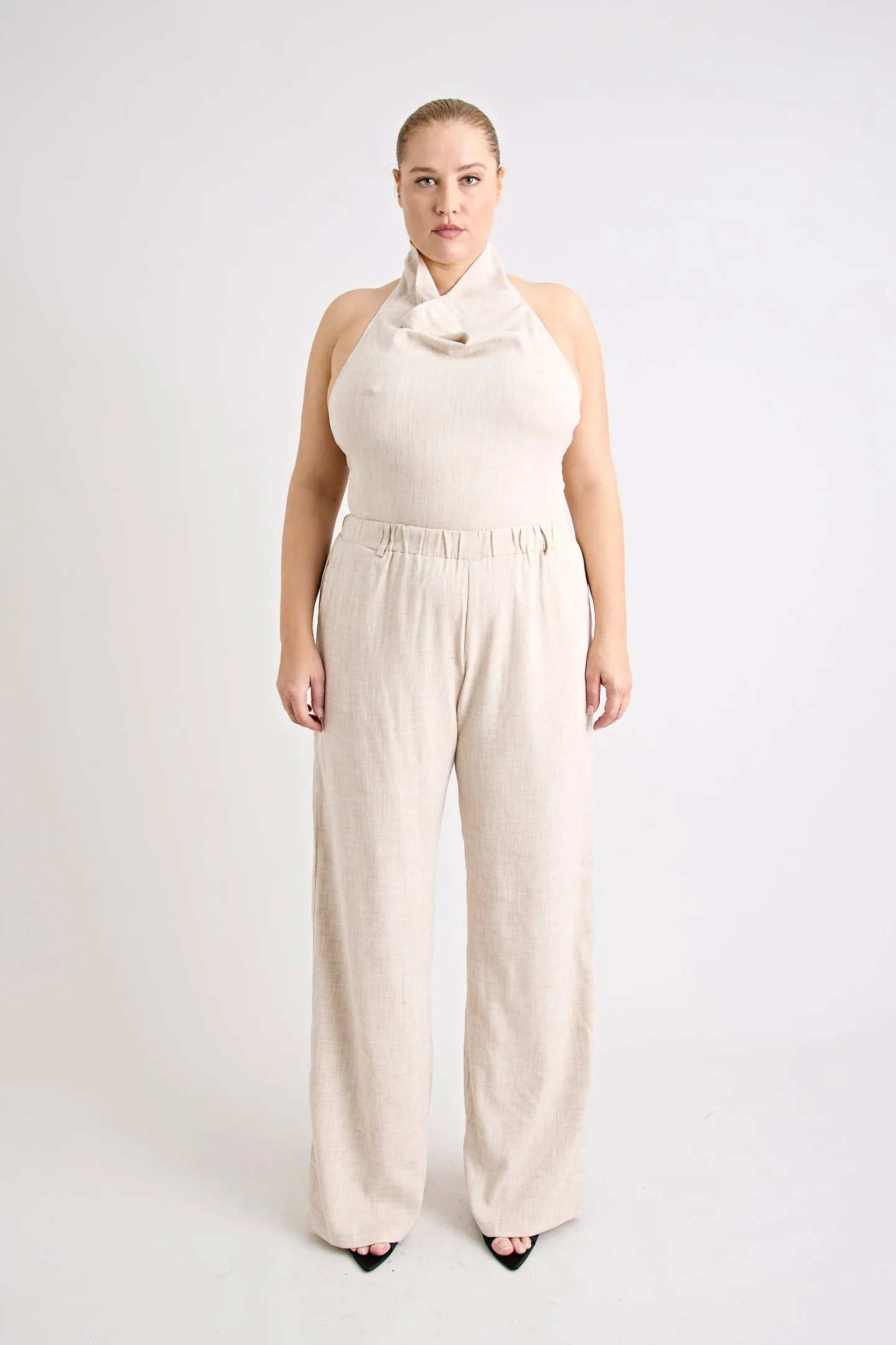 PINO WIDE LEG PANT | NATURAL