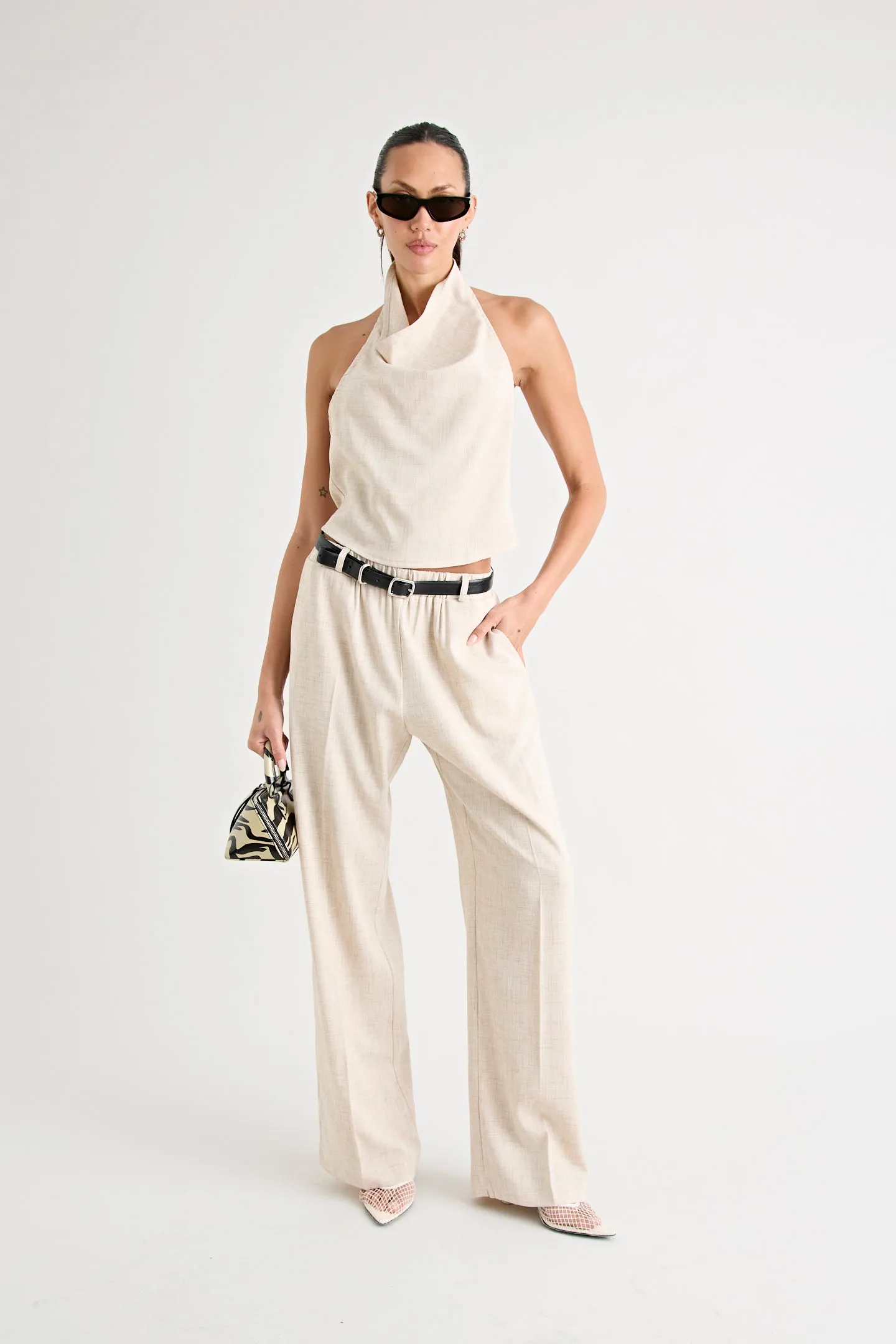 PINO WIDE LEG PANT | NATURAL