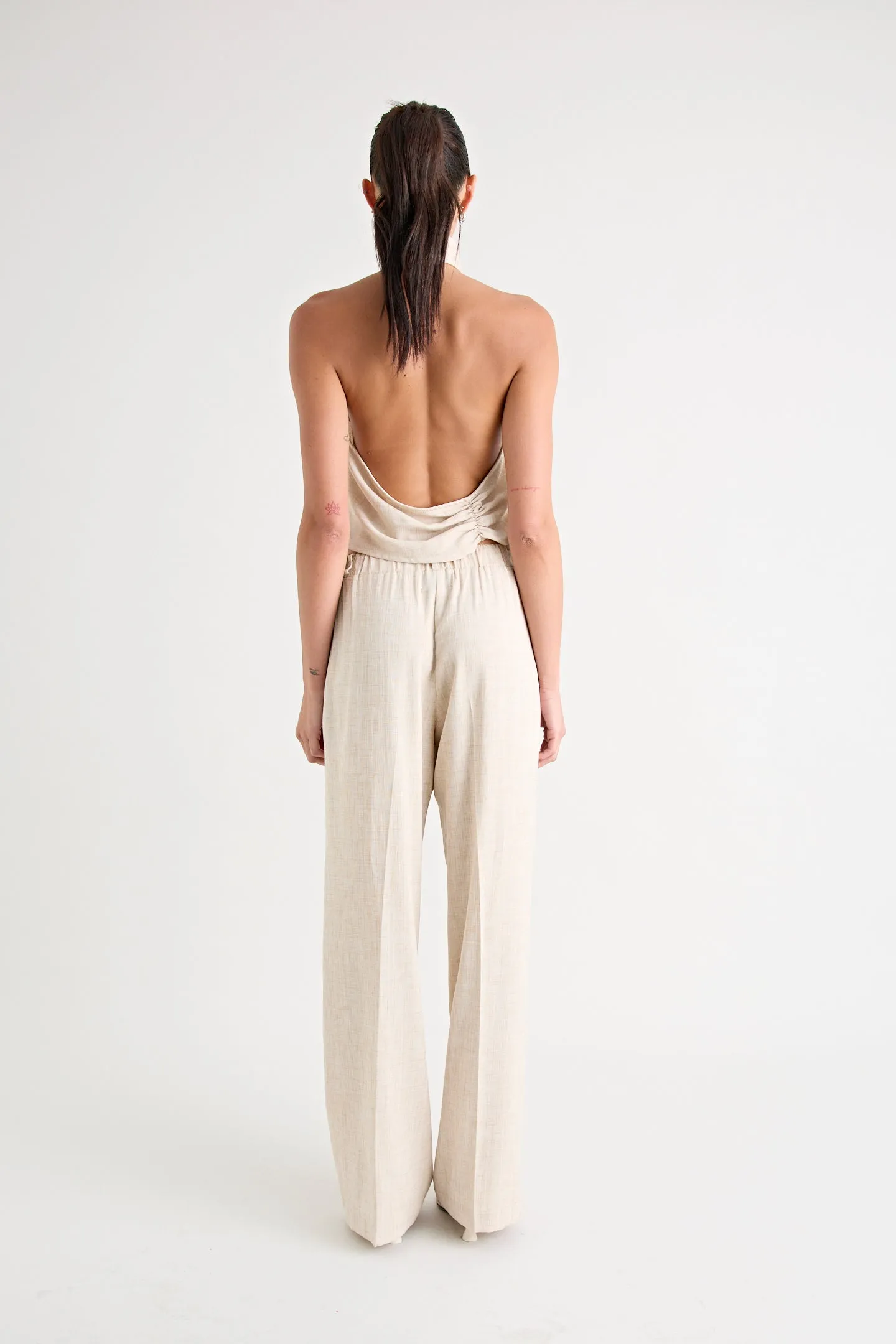 PINO WIDE LEG PANT | NATURAL