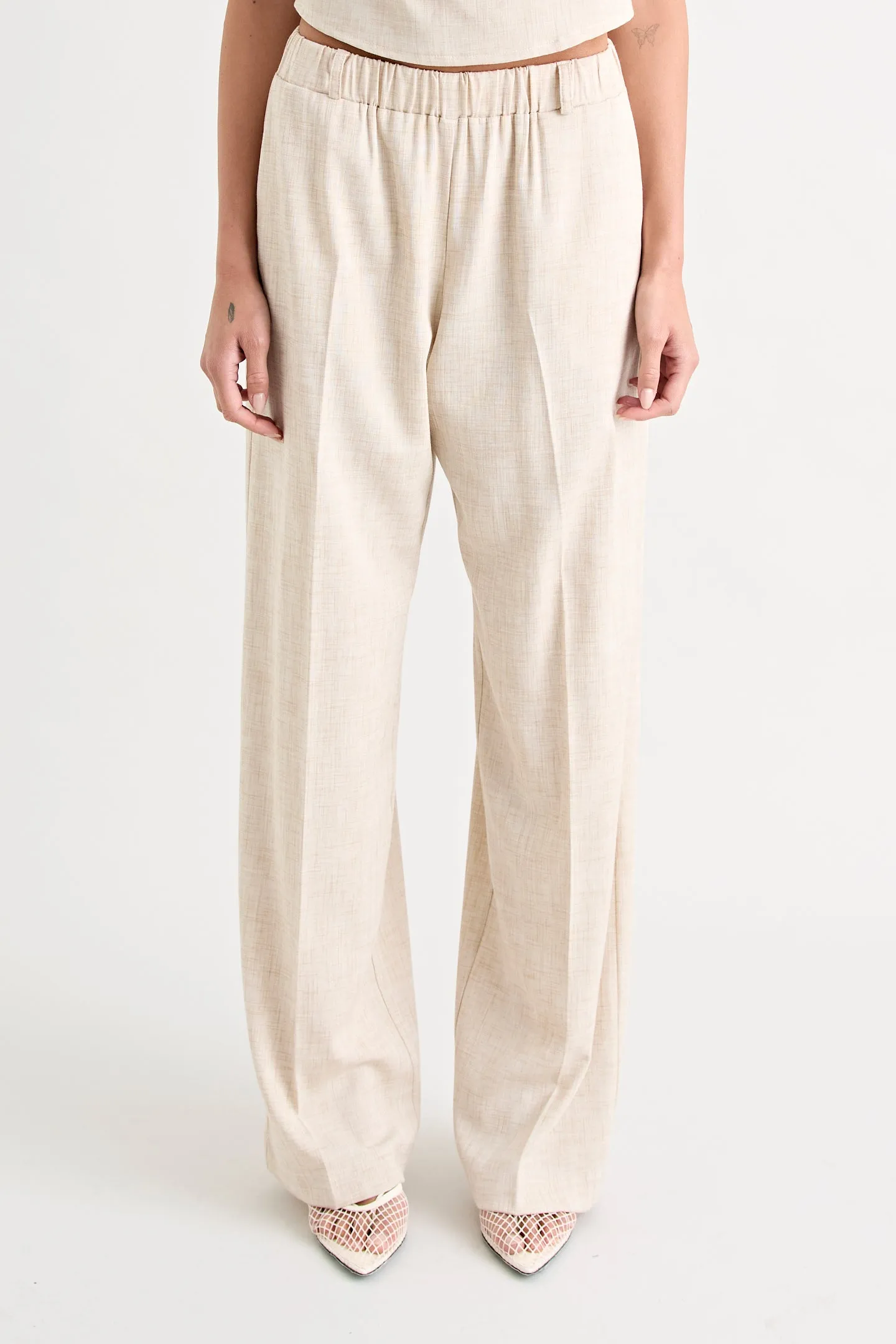 PINO WIDE LEG PANT | NATURAL