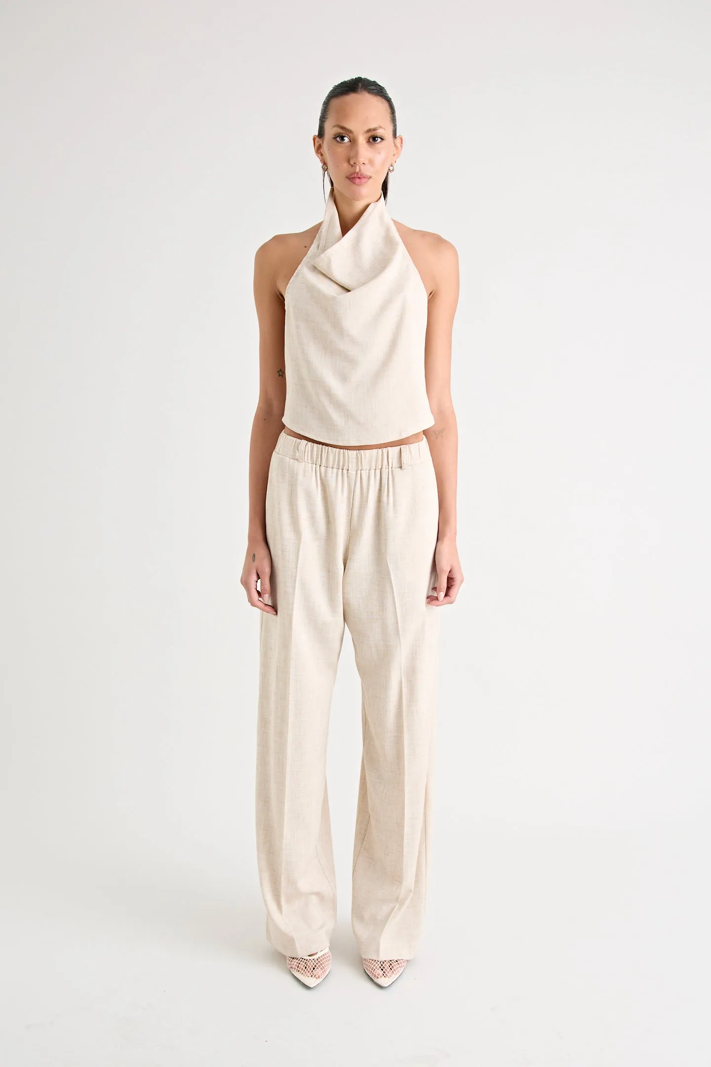 PINO WIDE LEG PANT | NATURAL