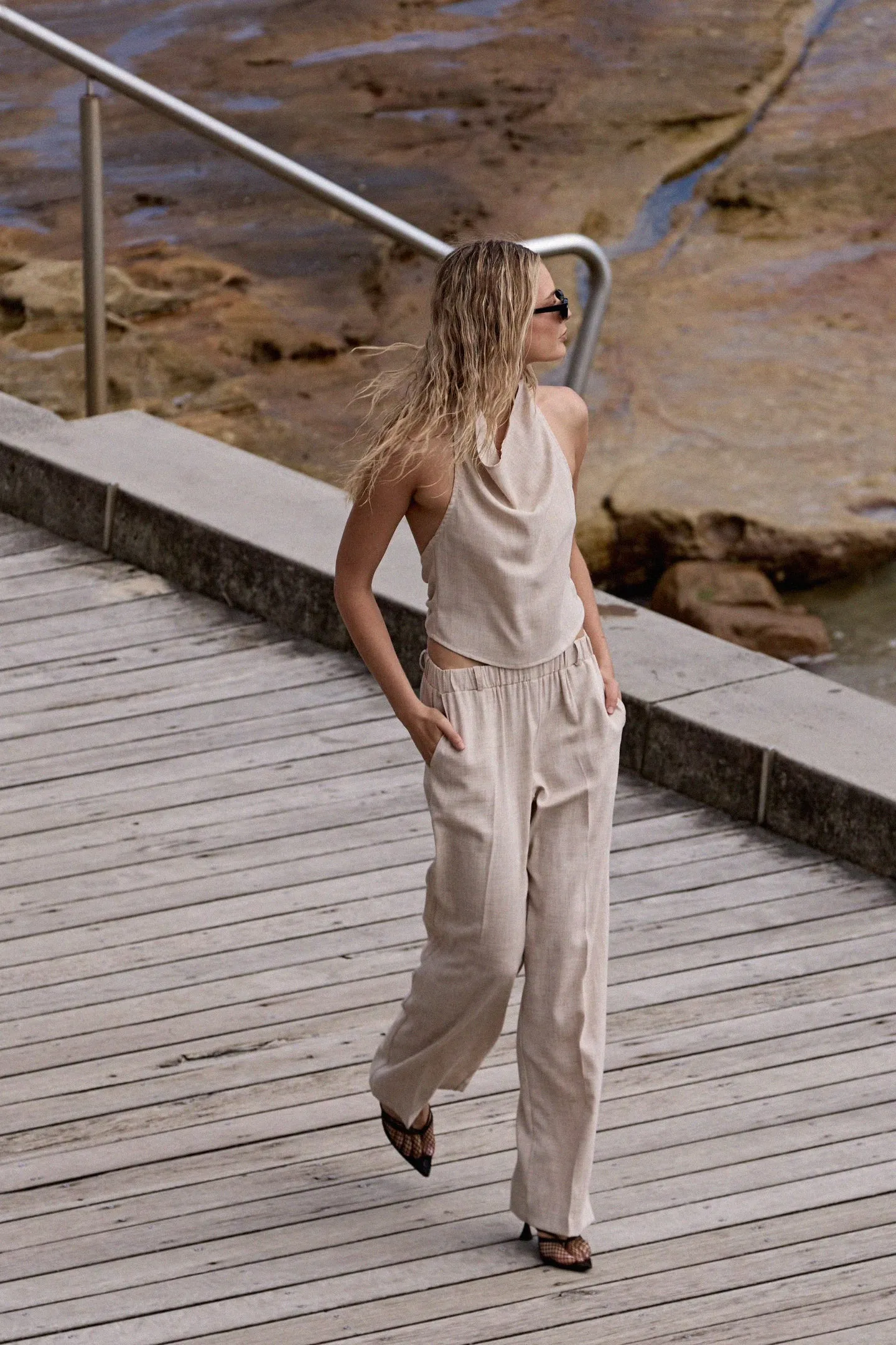PINO WIDE LEG PANT | NATURAL