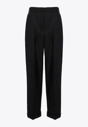 Pinstripe Tailored Pants