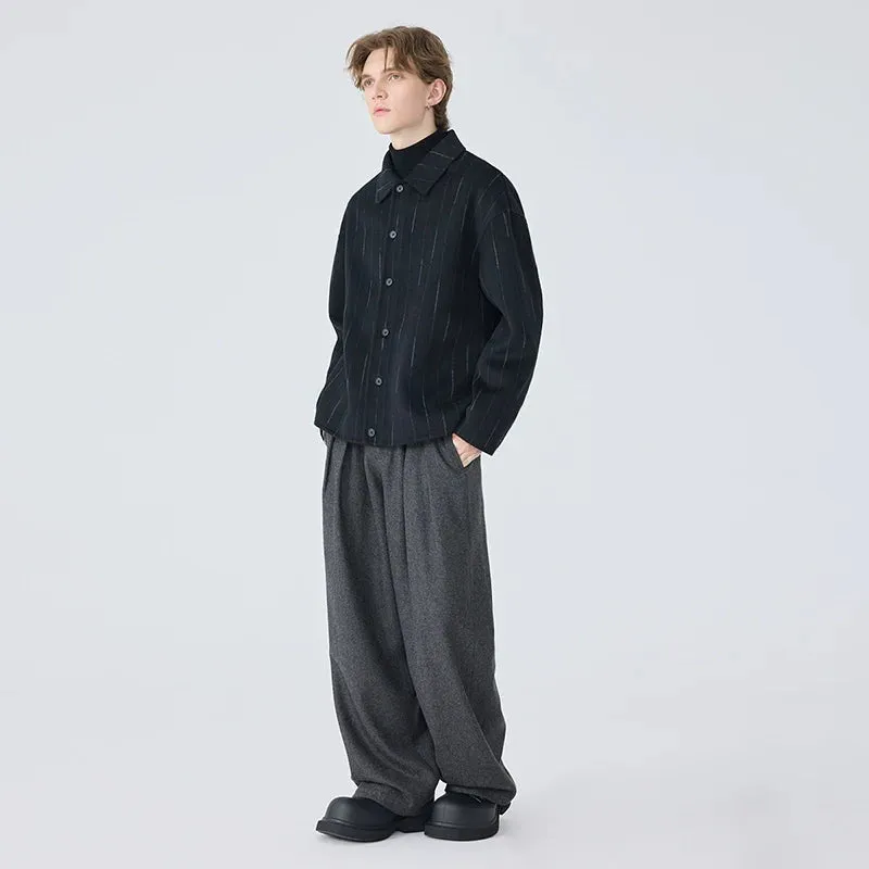 Pinstripe Wool Jacket