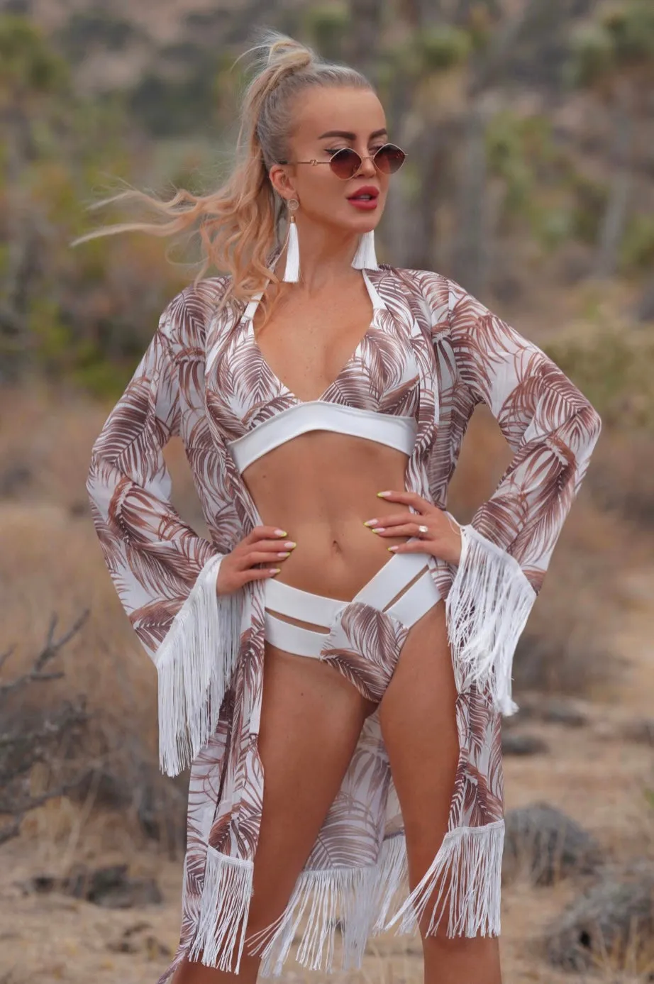 PLAYA HALTER BIKINI SET   KIMONO