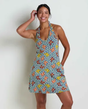 Plumeria Halter Dress