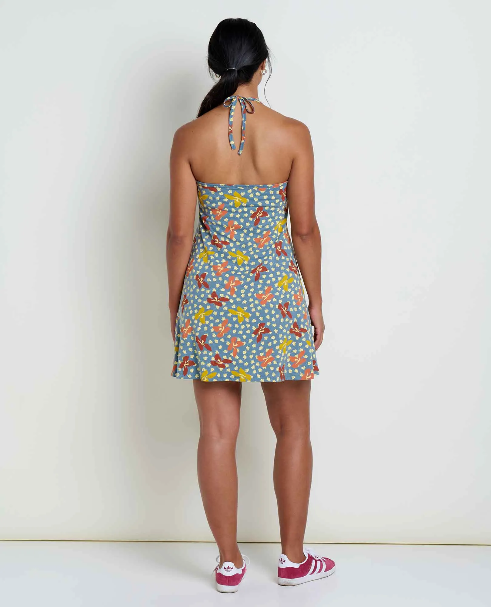 Plumeria Halter Dress