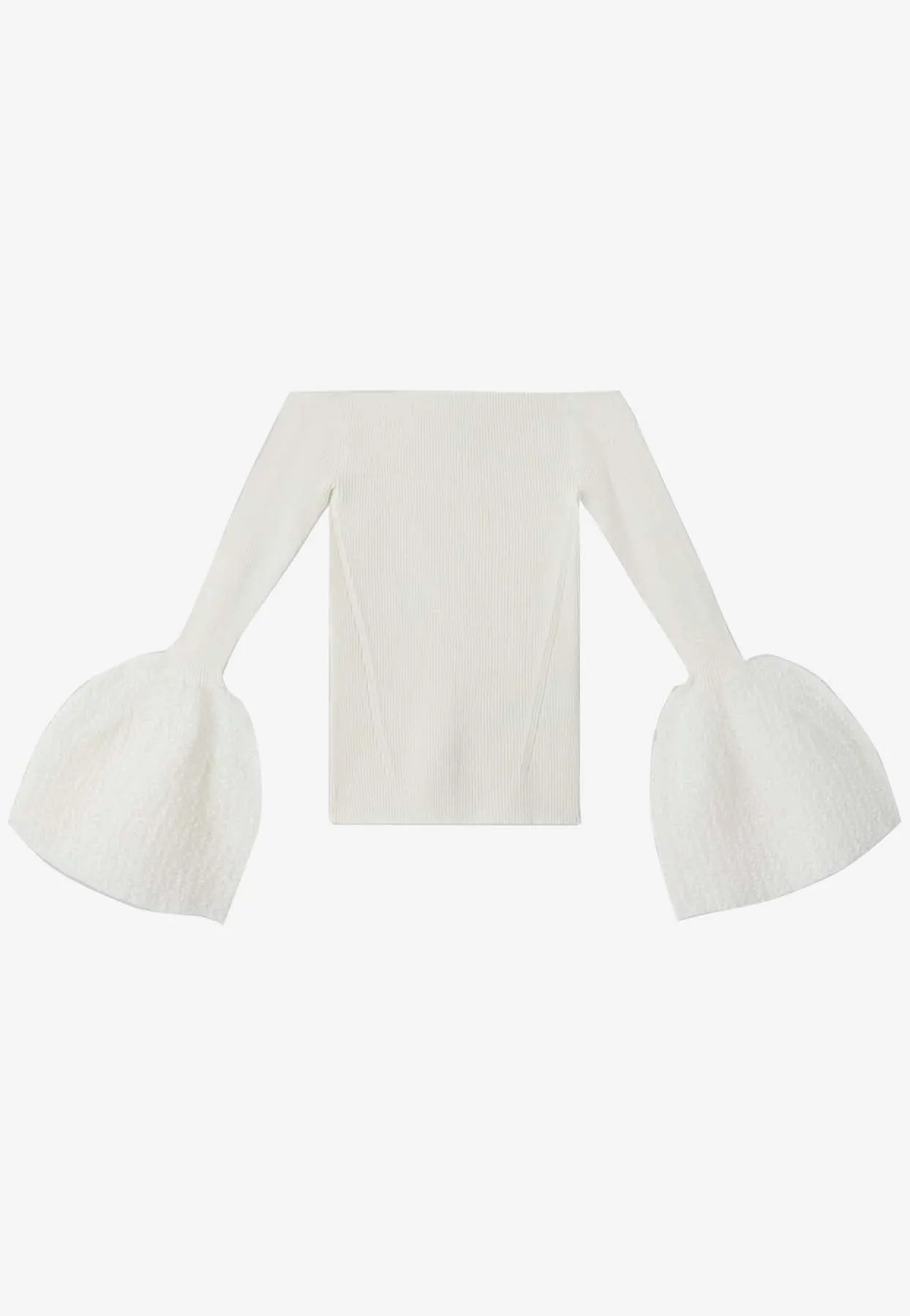 Pottery Ornament Off-Shoulder Top