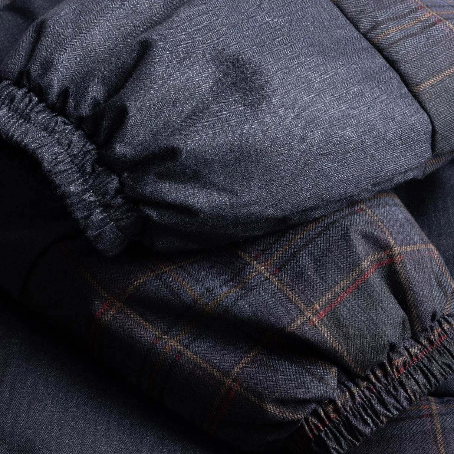 PREMIUM TWEED PUFFER / DARK GREY