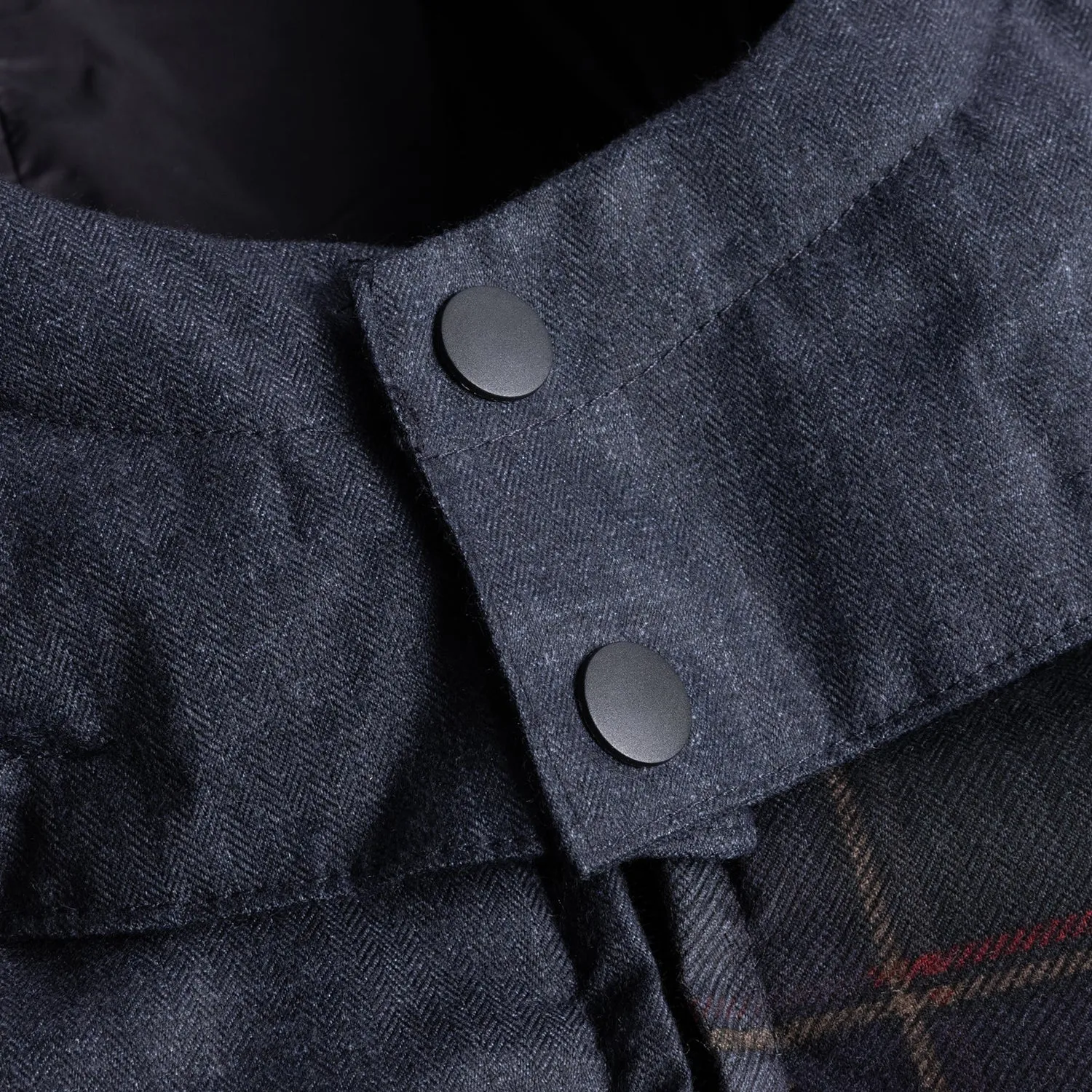 PREMIUM TWEED PUFFER / DARK GREY