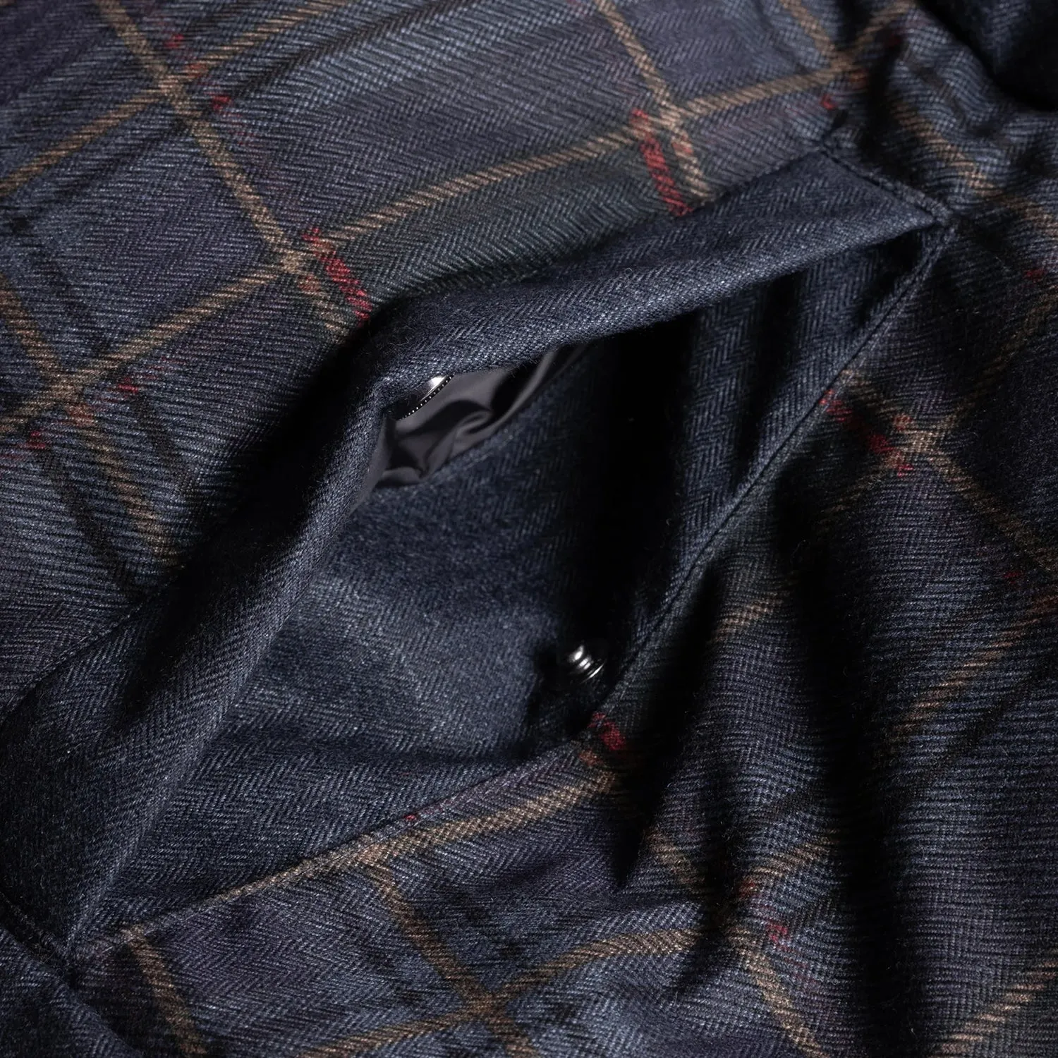PREMIUM TWEED PUFFER / DARK GREY