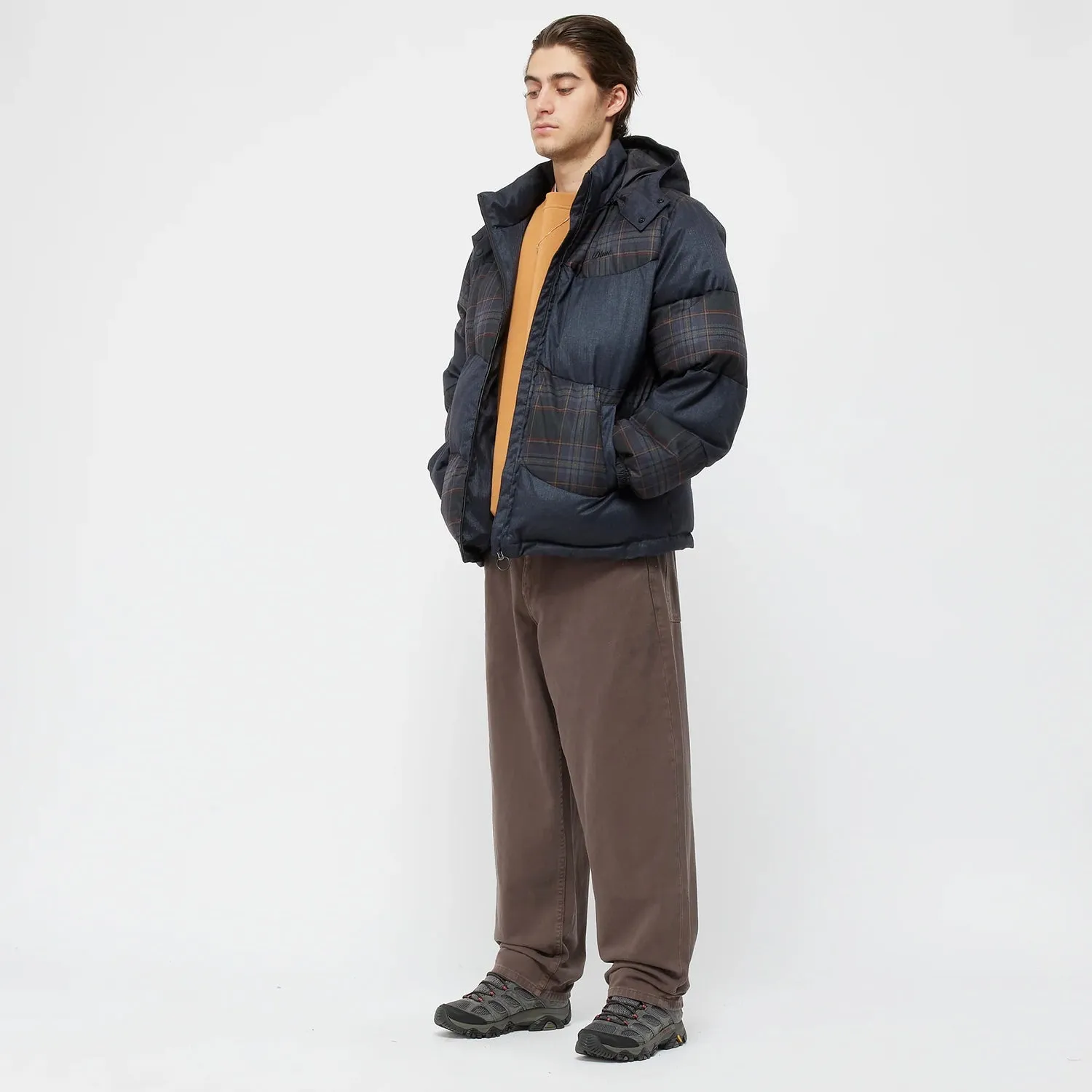 PREMIUM TWEED PUFFER / DARK GREY
