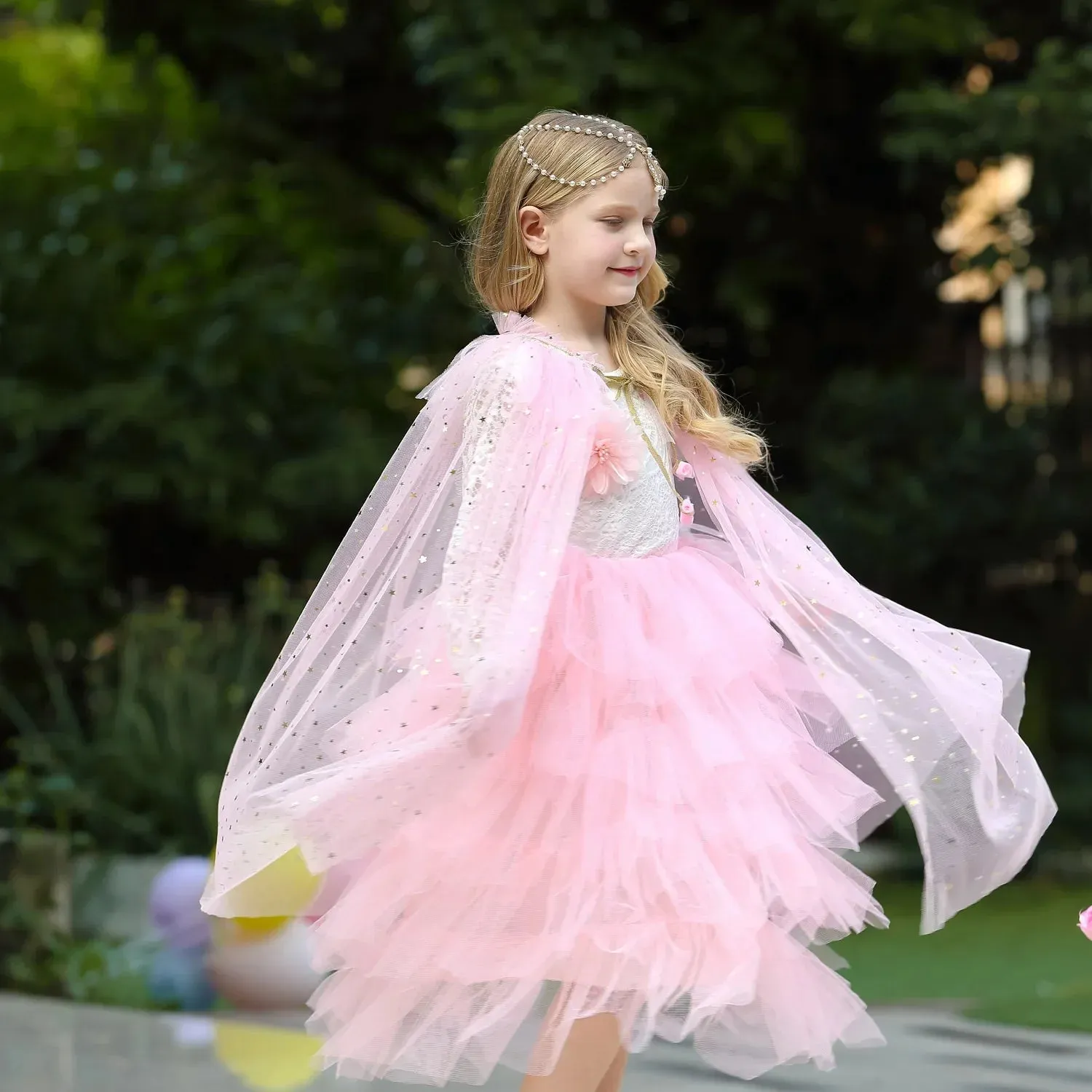 Princess Robe Rainbow Kids Princess Cloak For Girl Princess Cape Cloak Fairy Cape Cloak Anna  Clothes