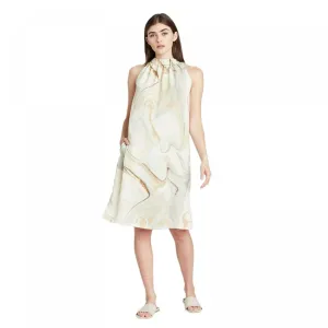 Prologue Women's Marble Print Knee Length Sleeveless Dress
