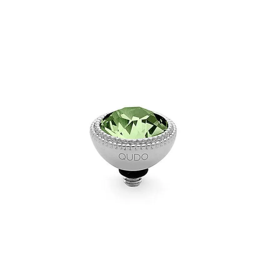 Qudo Fabero 11mm Silver Topper - Peridot