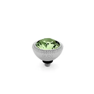 Qudo Fabero 11mm Silver Topper - Peridot