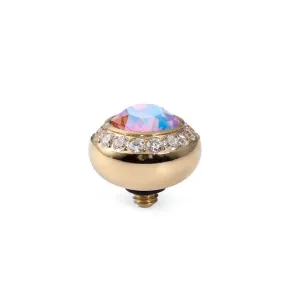 Qudo Tondo Deluxe 10mm Gold Topper - Light Rose Shimmer