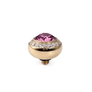 Qudo Tondo Deluxe 10mm Gold Topper - Rose