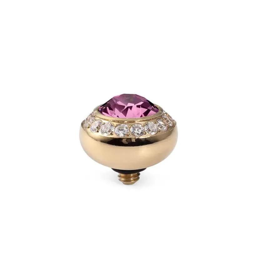 Qudo Tondo Deluxe 10mm Gold Topper - Rose