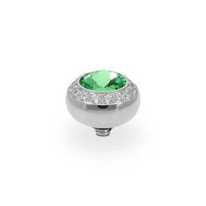 Qudo Tondo Deluxe 10mm Silver Topper - Peridot